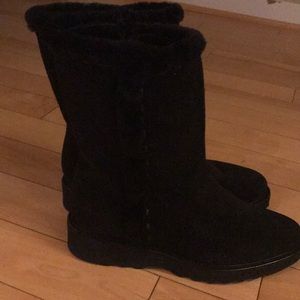 Aquatalia Kalena Fur Lined Suede Booties